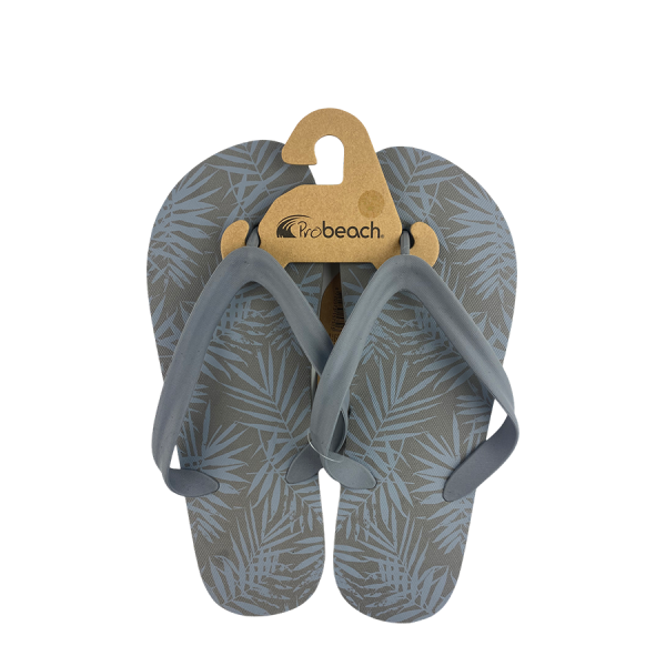 Slipper Man Palm Grijs Maat 42