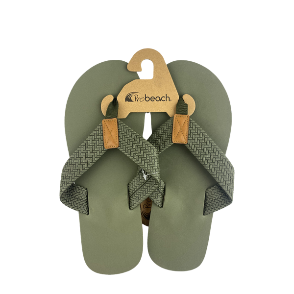 Slipper Man Khaki Maat 42