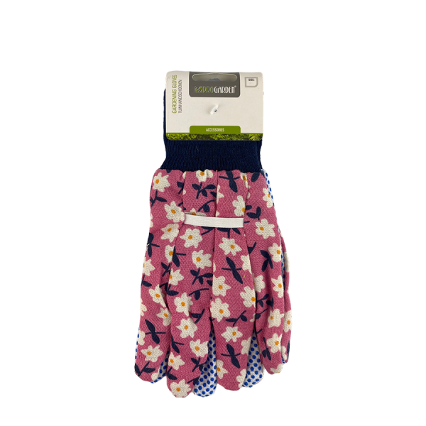 Pro Garden Tuinhandschoenen Bloemen Roze Maat L