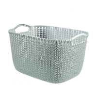 Curver Opbergmand Knit L Rechthoek Misty Blue