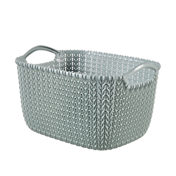 Curver Opbergmand Knit S Rechthoek Misty Blue