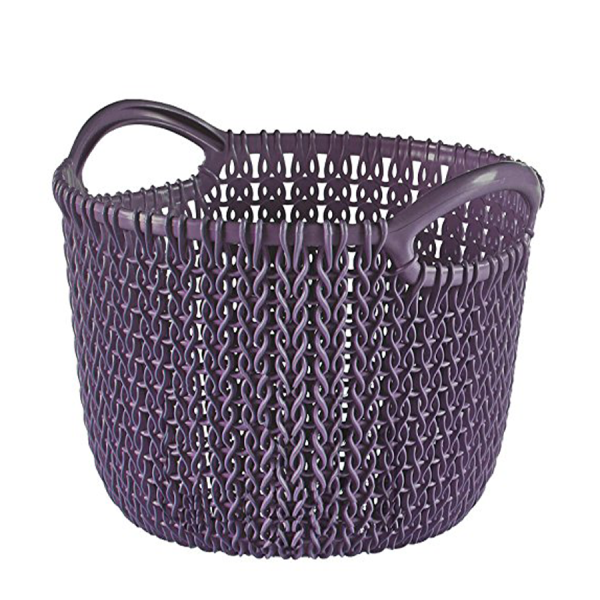 Curver Opbergmand Knit XS Rond Twilight Purple