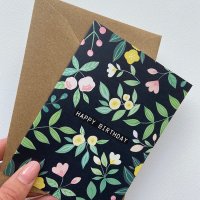 Art by Andu Wenskaart Happy Birthday Dark