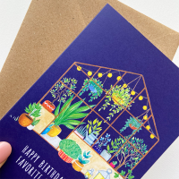 Art by Andu Wenskaart Greenhouse Garden