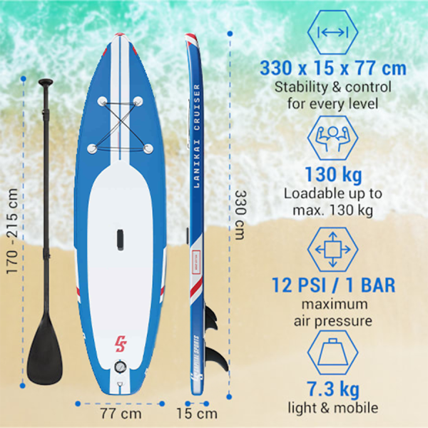 Capital Sports Sup Board Lanikai Cruiser 10'8