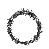 Ring LED Zwart 300 leds Ø38cm