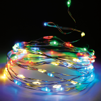 Zilverdraad LED Multicolor 80 Leds 790cm