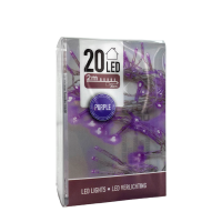 Ledlampjes Paars 20 Leds 200cm