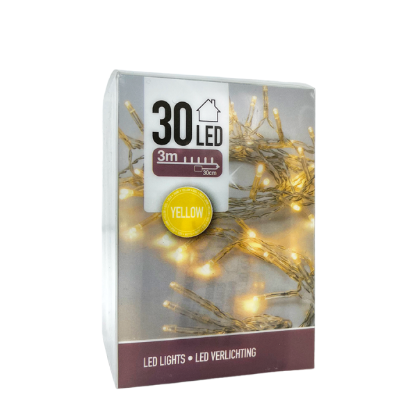 Ledlampjes Geel 30 Leds 300cm