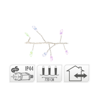 Clusterdraad LED Multicolor 720 Leds 720cm