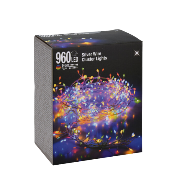 Clusterdraad LED Multicolor 960 Leds 960cm