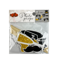 Selfie Fun Sticks Trouwen Goud 10-delig