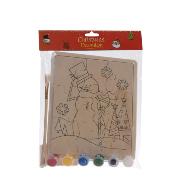 Puzzel Verfset Sneeuwpop