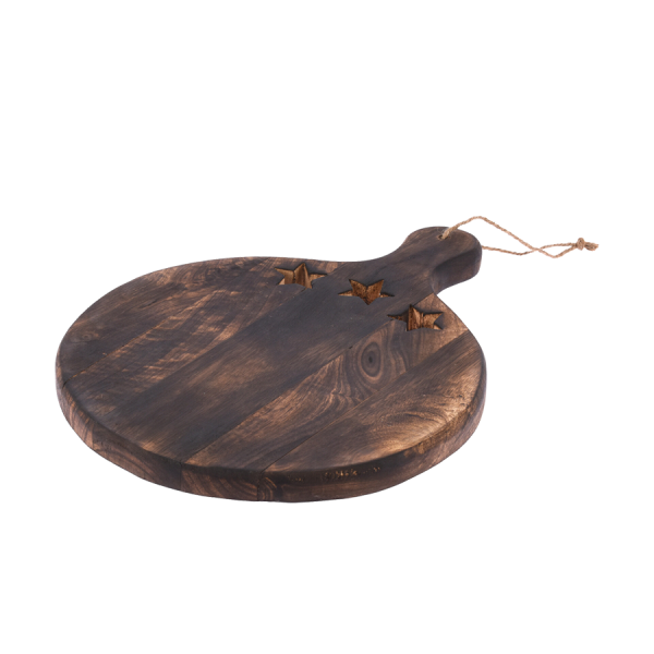 Serveerplank Mangohout Ster Donker 40x30x2cm