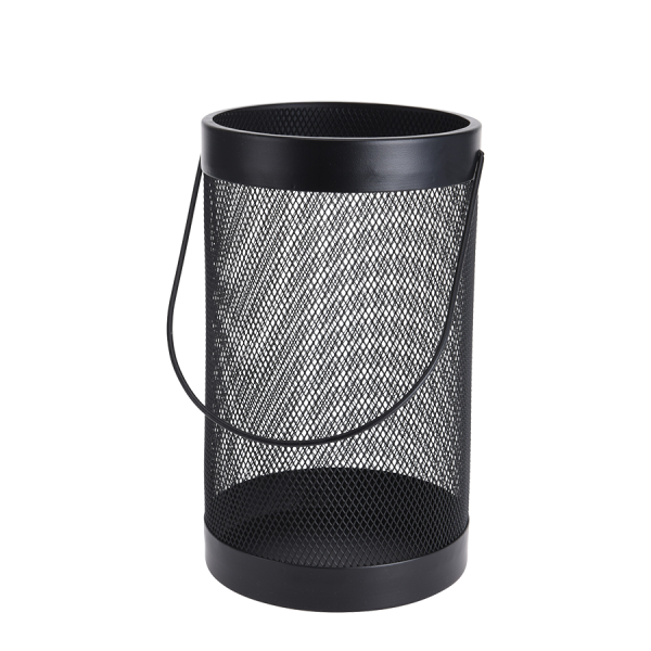 Kaarsenhouder Metaal Zwart 25,5cm