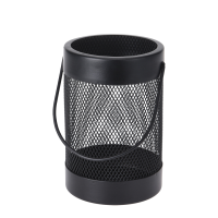 Kaarsenhouder Metaal Zwart 15,5cm