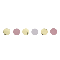 Slinger Confetti Roze/Wit/Goud 200cm 2 stuks