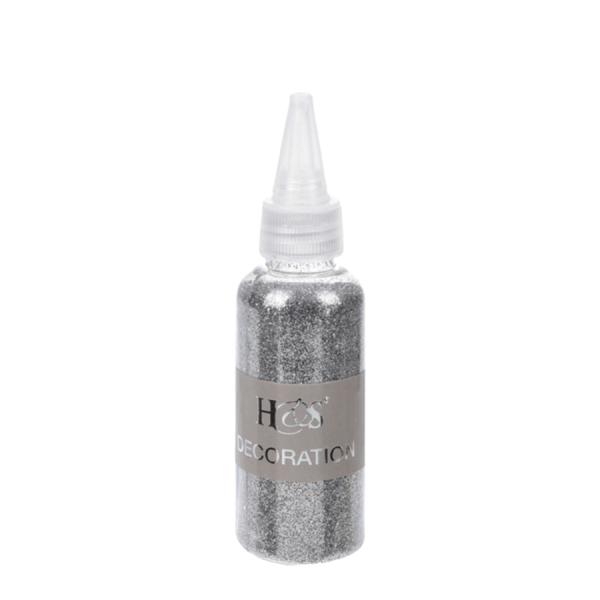 H&S Glitter Klein Zilver 40gr