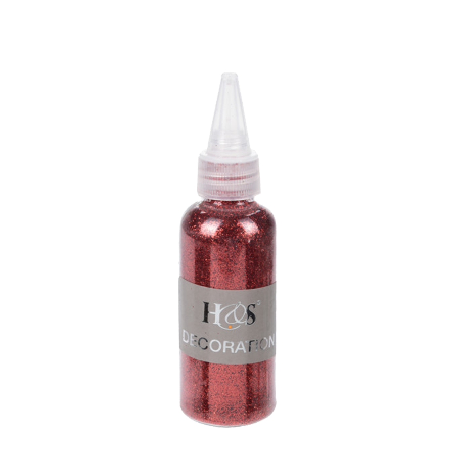 H&S Glitter Klein Rood 40gr