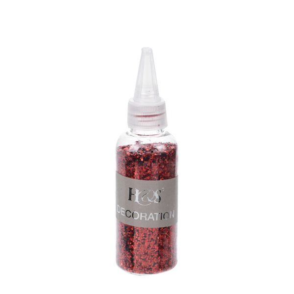 H&S Glitter Groot Rood 40gr