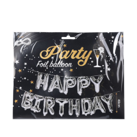 Slinger Ballon Folie Happy Birthday Goud 40cm