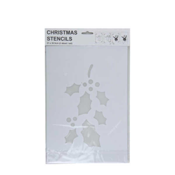 Sjabloon Kerstdesign Kersttak 35x22cm