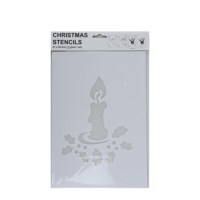 Sjabloon Kerstdesign Kaars 35x22cm