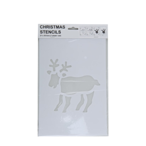 Sjabloon Kerstdesign Rendier Volledig 35x22cm