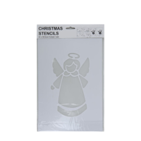 Sjabloon Kerstdesign Engel Vooraanzicht 35x22cm