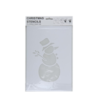 Sjabloon Kerstdesign Sneeuwpop Volledig 35x22cm