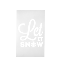 Sjabloon Kerstdesign Let it Snow Sneeuwvlok 50x30cm