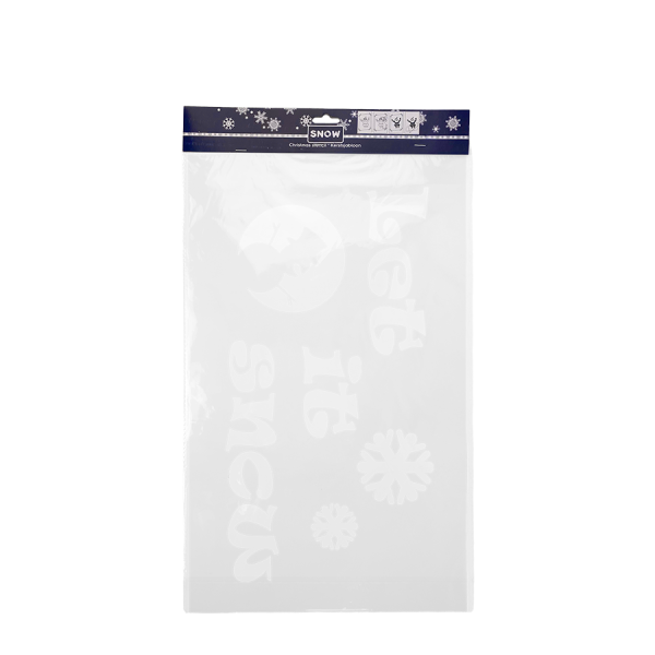 Sjabloon Kerstdesign Let it Snow Sneeuwman 50x30cm