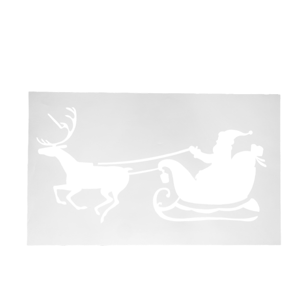 Sjabloon Kerstdesign Rendier & Slee 50x30cm