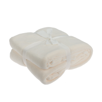 H&S Plaid Fleece Wit 180x230cm