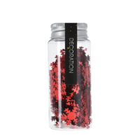 H&S Confetti Rood Sneeuwvlok 40gr