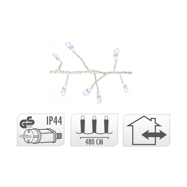 Clusterdraad Wit 480 Leds 480cm
