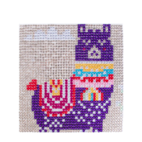 Diamond Painting Set Lama 17x17cm