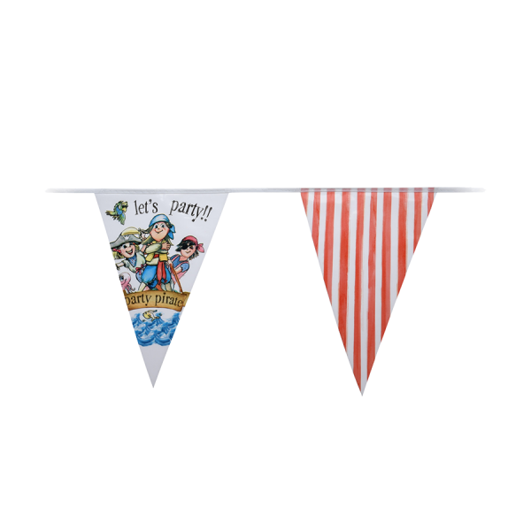 Vlaggenlijn Let's Party Piraat 350cm