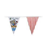 Vlaggenlijn Let's Party Piraat 350cm