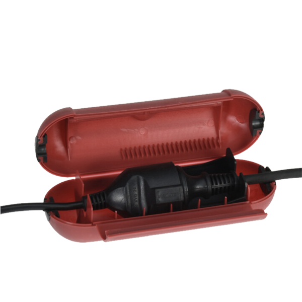 Excellent Electrics Veiligheidsstekkerdoos Rood