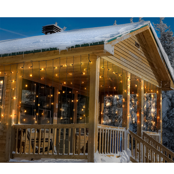 Lichtgordijn Flashing LED Warm Wit 189 Leds 200x70cm