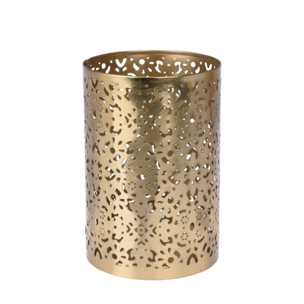 Theelichthouder Gestanst Design 2 15cm
