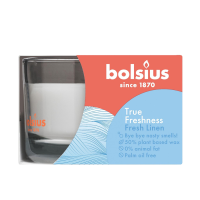 Bolsius Geurglas True Freshness Fresh Linen 50/80mm