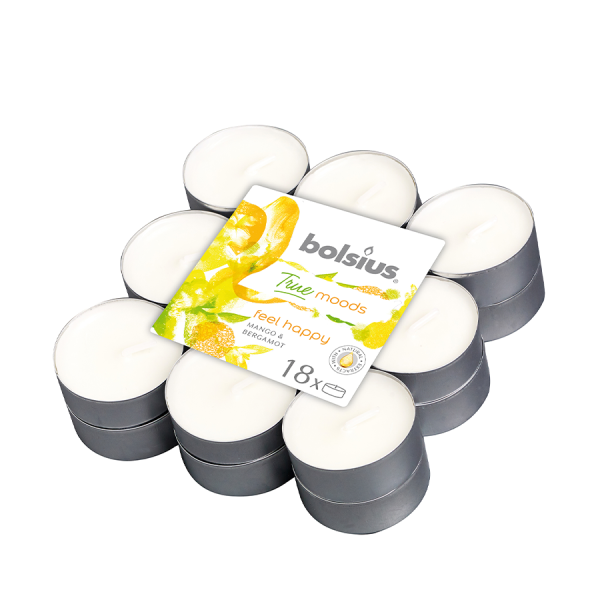 Bolsius Geurtheelicht True Moods Feel Happy 18 stuks