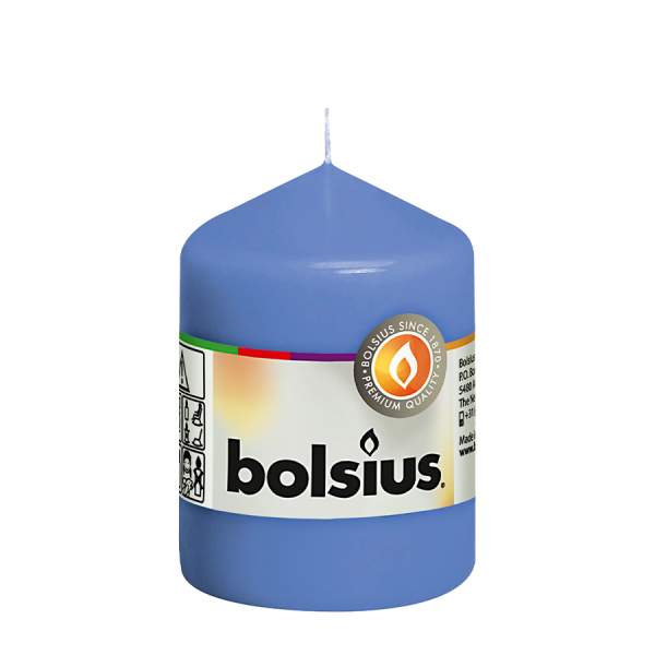 Bolsius Stompkaars Korenbloemblauw 80/58mm