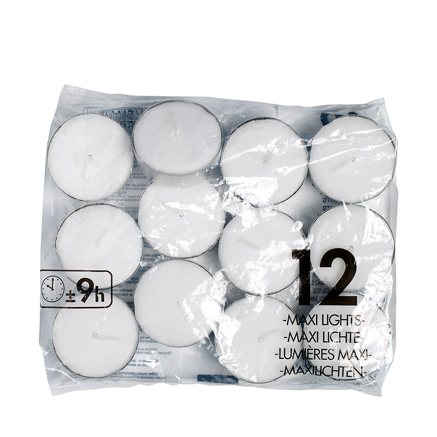 Imp Bolsius maxi theelichten 9 uur 12 stuks