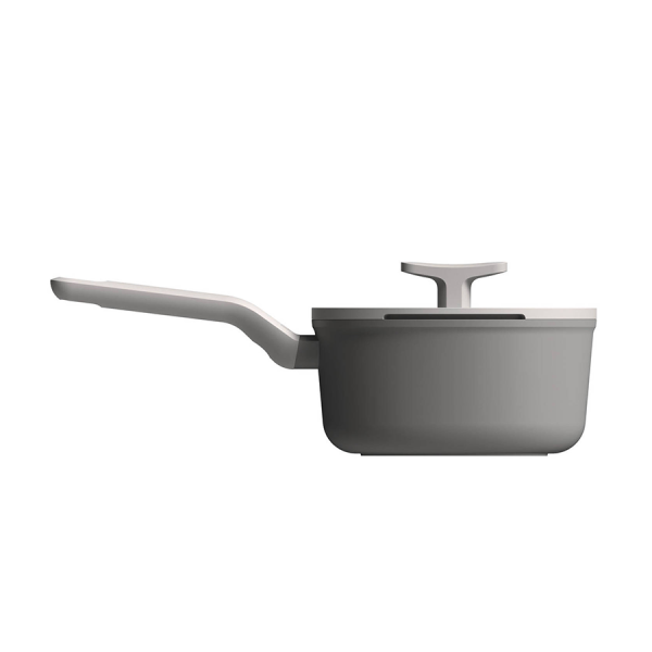 BergHOFF Leo Lite Steelpan Met Deksel Grijs Ø18cm