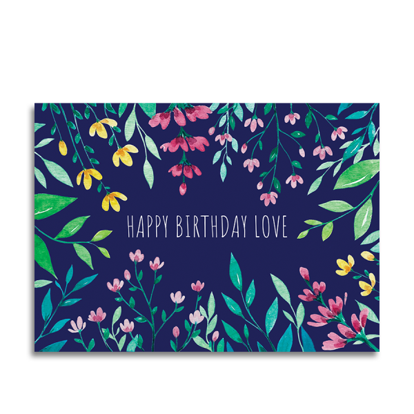 Art by Andu Wenskaart Wild Flowers