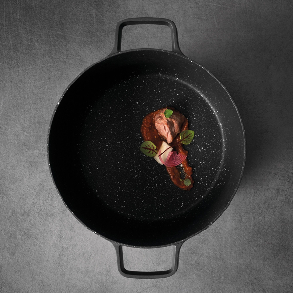 BergHOFF GEM Kookpot Met Deksel Zwart Ø24cm