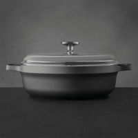 BergHOFF GEM Sauteerpan 2 Handvaten Met Deksel Zwart Ø28cm